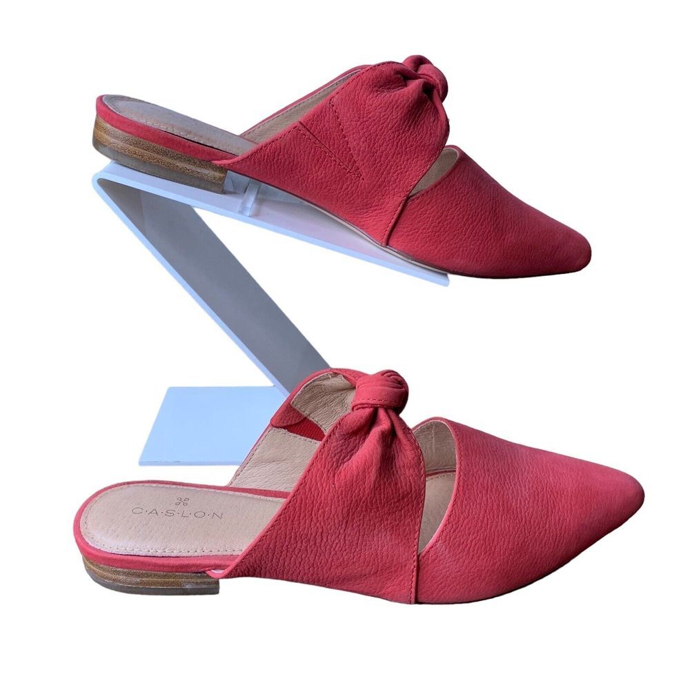 Caslon Red Knotted Slide Sandals